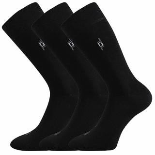 Společenské ponožky 3 kusy v balení Lonka Despok černá Velikost: 43-46