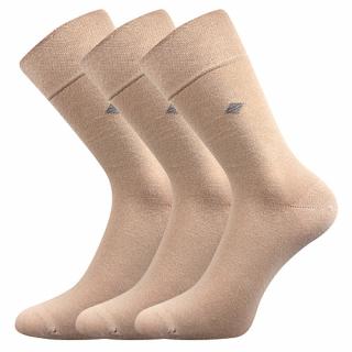 Společenské ponožky 3 kusy v balení Lonka Diagon béžová Velikost: 39-42