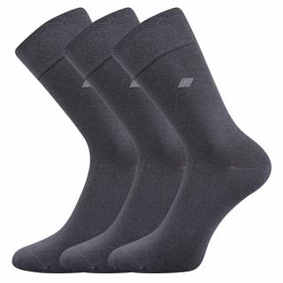 Společenské ponožky 3 kusy v balení Lonka Diagon tmavě šedá Velikost: 43-46