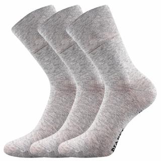 Společenské ponožky 3 kusy v balení Lonka Diagram šedá melé Velikost: 39-42