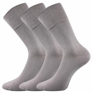 Společenské ponožky 3 kusy v balení Lonka Diagram světle šedá Velikost: 35-38