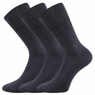 Společenské ponožky 3 kusy v balení Lonka Diagram tmavě šedá Velikost: 35-38