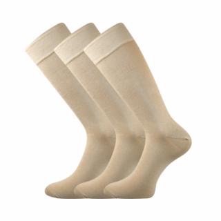 Společenské ponožky 3 kusy v balení Lonka Diplomat béžová Velikost: 39-42