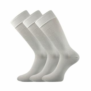 Společenské ponožky 3 kusy v balení Lonka Diplomat světle šedá Velikost: 39-42