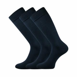 Společenské ponožky 3 kusy v balení Lonka Diplomat tmavě modrá Velikost: 39-42