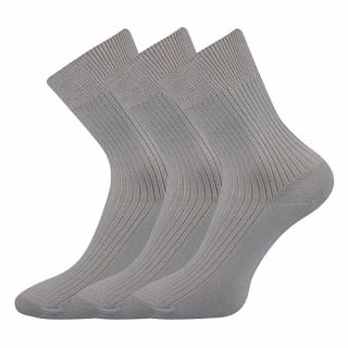 Společenské ponožky 3 kusy v balení Lonka Viktor Světle šedá Velikost: 41-42