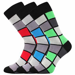 Společenské ponožky 3 kusy v balení Lonka Wearel 024 mix a Velikost: 39-42