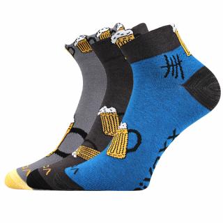 Společenské ponožky 3 kusy v balení VoXX Piff Velikost: 39-42
