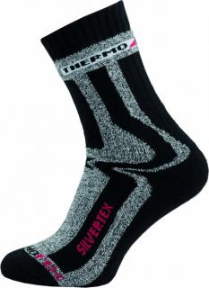 Sportovní Ponožky NOVIA Silvertex Thermo černé Velikost: 42-43