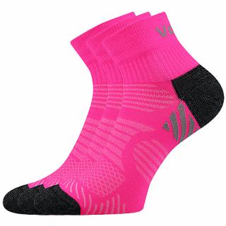 Sportovní Ponožky VoXX 3 kusy v balení Raymond neon růžová Velikost: 35-38