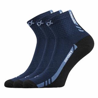 Sportovní Ponožky VoXX PIUS tmavě modrá 3 kusy v balení Velikost: 35-38