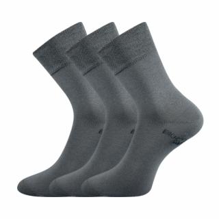 Zdravotní ponožky 3 kusy v balení Lonka Bioban tmavě šedá Velikost: 35-38