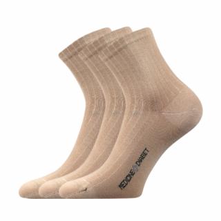 Zdravotní ponožky 3 kusy v balení Lonka Demedik béžová Velikost: 35-38