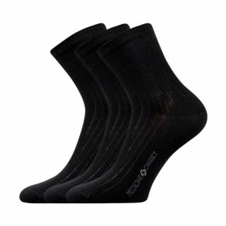 Zdravotní ponožky 3 kusy v balení Lonka Demedik černá Velikost: 35-38