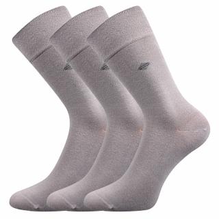 Zdravotní ponožky 3 kusy v balení Lonka Diagon světle šedá Velikost: 39-42