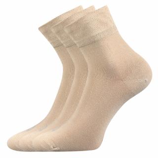Zdravotní ponožky 3 kusy v balení Lonka Emi béžová Velikost: 35-38
