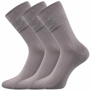 Zdravotní ponožky 3 kusy v balení VoXX Finego Světle Šedá Velikost: 35-38