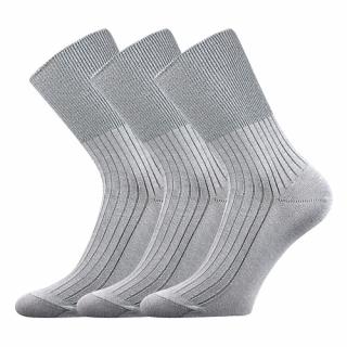 Zdravotní ponožky 3 kusy v balení VoXX Zdrav Světle Šedá Velikost: 38-39