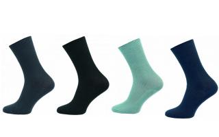 Zdravotní ponožky 4 páry v balení Novia Medik mix barev Velikost: 43-45