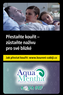 Tabák do vodní dýmky Aqua Mentha - Grp (Hrozen, máta), 50g