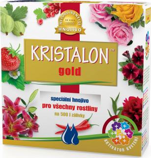 AGRO KRISTALON Gold 0,5 kg (Kristalon Gold je univerzálně použitelný pro ovoce, zeleninu, všechny druhy pokojových i venkovních rostlin včetně ovocných stromů a keřů, vinnou révu.)