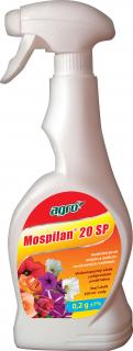 AGRO Mospilan 20 SP 0,2g spray (Systémově účinný insekticid ve formě ve vodě rozpustného prášku určený k hubení širokého spektra živočišných škůdců v ochraně rostlin, zejména mandelinky bramborové v bramborách, mšic včetně vlnatky krvavé a obaleče)