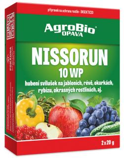 AGRO Nissorun 10 WP 2x20g (Insekticidní akaricidní přípravek pro hubení svilušek v jádrovinách, jahodnících, okrasných rostlinách nebo v zelenině.)