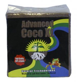 AH Coco Advanced XL 70l, kokosový substrát (AH Coco Advanced XL je dehydrovaný substrát pro pěstování v kokosu. Briketa má rozměr 30x31x11 cm a má hmotnost necelých 5 Kg. Obsahuje houbu Trichoderma, která účinně působí proti plísním.)