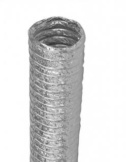 Alu Flexo - ventilační potrubí 100 mm (1 m) (Ventilační potrubí 100 mm x 1 m - maximálně ohebné potrubí z aluminiové folie s kostrou z ocelového drátu pro vzduchové rozvody.)