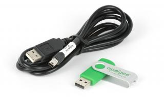 Apogee Instruments AC-100 - komunikační USB kabel (Apogee Instruments AC-100: komunikační USB kabel ke stažení dat pořízených ručními Apogee měřiči do počítače, dodáván se softwarem uloženým na flash disku)