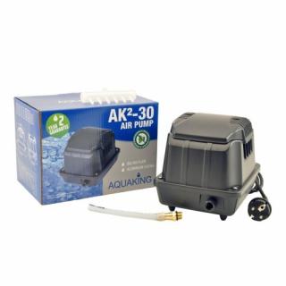 Aquaking AK2-30 vzduchové čerpadlo [1800L/h] (Profesionální vzduchové čerpadlo pro průmyslové a lékařské použití. Specifikace: 25 Watt, 230 V, tlak 0.025 MPa, kapacita 1800 litrů za hodinu, rozměry 257x167x176 mm.)