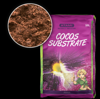 ATAMI Cocos 50L, kokosový substrát (Pěstební médium z kokosových vláken Atami Coco, 50L je pufrovaný a párou vyčištěný substrát s dobrou strukturou a nadprůměrnou kvalitou.)