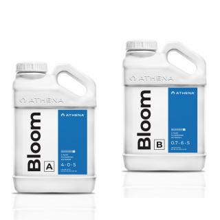 Athena Blended Bloom A+B 3.78 l (1 G) (Athena Bloom je jednoduchý a čistý dvousložkový přípravek určený pro fázi kvetení plodících a kvetoucích rostlin. Směs špičkových makroživin a chelátových mikroživin umožňuje dosáhnout vyšší schopnosti příjmu živin v