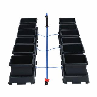 Autopot Easy2Grow, 12 květináčů bez nádrže (Aquavalve5) (Autopot Easy2Grow, 12 květináčů o objemu 8.5 litru (Aquavalve5). Obsahuje 6 podmisek, 12 květináčů, kompletní spojovací materiál. Neobsahuje nádrž!)