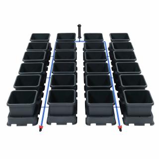 Autopot Easy2Grow, 24 květináčů bez nádrže (Aquavalve5) (Autopot Easy2Grow, 24 květináčů o objemu 8.5 litru (Aquavalve5). Obsahuje 12 podmisek, 24 květináčů, kompletní spojovací materiál. Neobsahuje nádrž!)