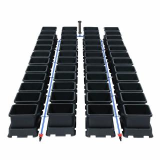 Autopot Easy2Grow, 48 květináčů bez nádrže (Aquavalve5) (Autopot Easy2Grow, 48 květináčů o objemu 8.5 litru (Aquavalve5). Obsahuje 24 podmisek, 48 květináčů, kompletní spojovací materiál. Neobsahuje nádrž!)