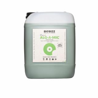BioBizz Alg-A-Mic 20L, bio stimulátor (Alg-A-Mic je revitalizační produkt. Obsahuje koncentrát z mořských řas lisovaných za studena, proto zajišťuje celou řadu mikroživin, vitamínů, aminokyselin a hormonů rostlinného původu, a tak podporuje jejich vitalit