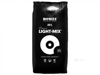 BioBizz Light-Mix 20L, pěstební substrát (Mírně předhnojený kvalitní substrát vhodný pro všechny, kteří si plně chtějí regulovat živiny tekutými hnojivy. Pro rychlý rozvoj kořenů a dynamický růst. Vhodný pro rostliny pěstované v květnicích a kontejnerech.