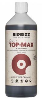 BioBizz Top-Max 1L, květový stimulátor (Prostředek pro stimulaci květu, který zajišťuje rychlé dělení buněk během kvetení a zvyšuje produkci transportních cukrů v ovoci či v květinách.)