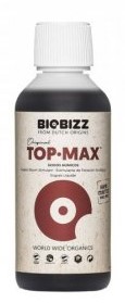 Biobizz Top-Max 250ml, květový stimulátor (Prostředek pro stimulaci květu, který zajišťuje rychlé dělení buněk během kvetení a zvyšuje produkci transportních cukrů v ovoci či v květinách.)