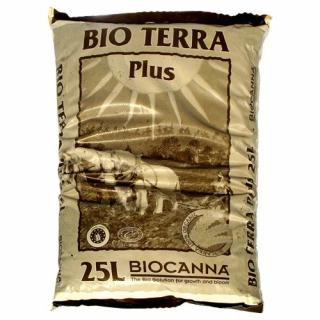 BioCanna BioTerra Plus 25L, pěstební substrát (BIO Canna Terra Plus je 100% biologický a ekologický substrát. Je to směs nejkvalitnějších druhů rašeliny, drcené kůry a kokosových vláken.)