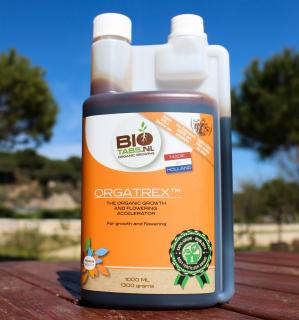 Biotabs Orgatrex 1L (Biotabs Orgatrex je tekuté 100% organické a biologické hnojivo s vysokým obsahem cukrů na růst a květ.)