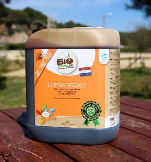 Biotabs Orgatrex 5L (Biotabs Orgatrex je tekuté 100% organické a biologické hnojivo s vysokým obsahem cukrů na růst a květ.)