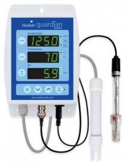 Bluelab Guardian Monitor, pH + EC monitor (Velmi sofistikovaný nástěnný měřič Bluelab Guardian Monitor pro měření pH, teploty, vodivosti (EC, ppm 700, TDS, CF). Nonstop 24h čtení.)