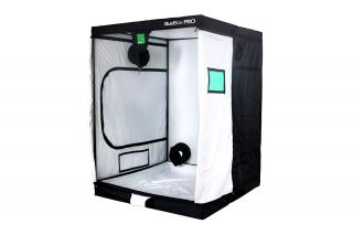 BudBox PRO XL+ 150x150x200cm bílý - pěstební stan (Budbox PRO : 100% neprůsvitný, 4-vrstvý netoxický materiál, zesílené dobře jezdící zipy, kovové spojky, unikátní pozorovací okénko ze zelené folie- rostlinky můžete pozorovat i když spí, speciálně vyvýšen