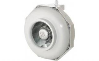 Can-Fan RKW 125mm L 370 m³/hod, ventilátor s regulací teploty (Can-Fan RKW 125L - 370 m³/hod regulace termostatem)