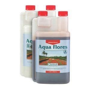Canna Aqua Flores (A+B) 1L (Aqua Flores je ideální pro pěstování v recirkulačních hydroponních systémech. Obsahuje pH stabilizátory, křemík, humusové a fulvokyseliny.)