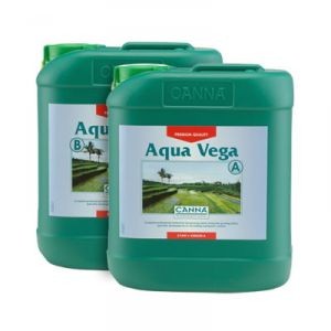 Canna Aqua Vega (A+B) 10L (Aqua Vega je profesionální výživa pro rychle rostoucí rostliny. Obsahuje přímo rozpustné živiny. Rostlina je tedy ideálně připravena pro přechod do fáze kvetení.)