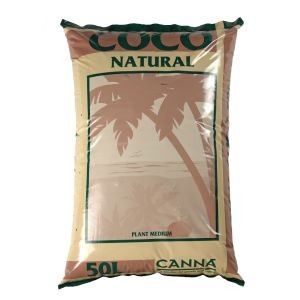Canna Coco Natural bag 50L, kokosový substrát (Canna Coco Natural je přírodní médium pro pěstování rostlin na bázi kokosových vláken.)