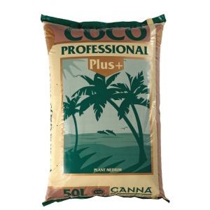 Canna Coco Professional Plus 50L, kokosový substrát (Pěstební substrát z nejkvalitnějších kokosových vláken ze Srí Lanky. 100 % biologický produkt. Kokosová vlákna zaručují ideální poměr vzduchu a vlhkosti a jsou obohacena o trichodermu (přátelská houbičk